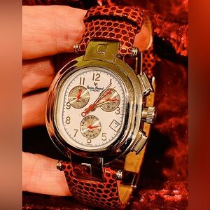 Lucien Piccard LP iSA Swiss Movement analog Chronograph w/30 minute counter/date